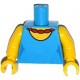 LEGO felsőtest nyaklánc mintával, sötét azúrkék (88585)